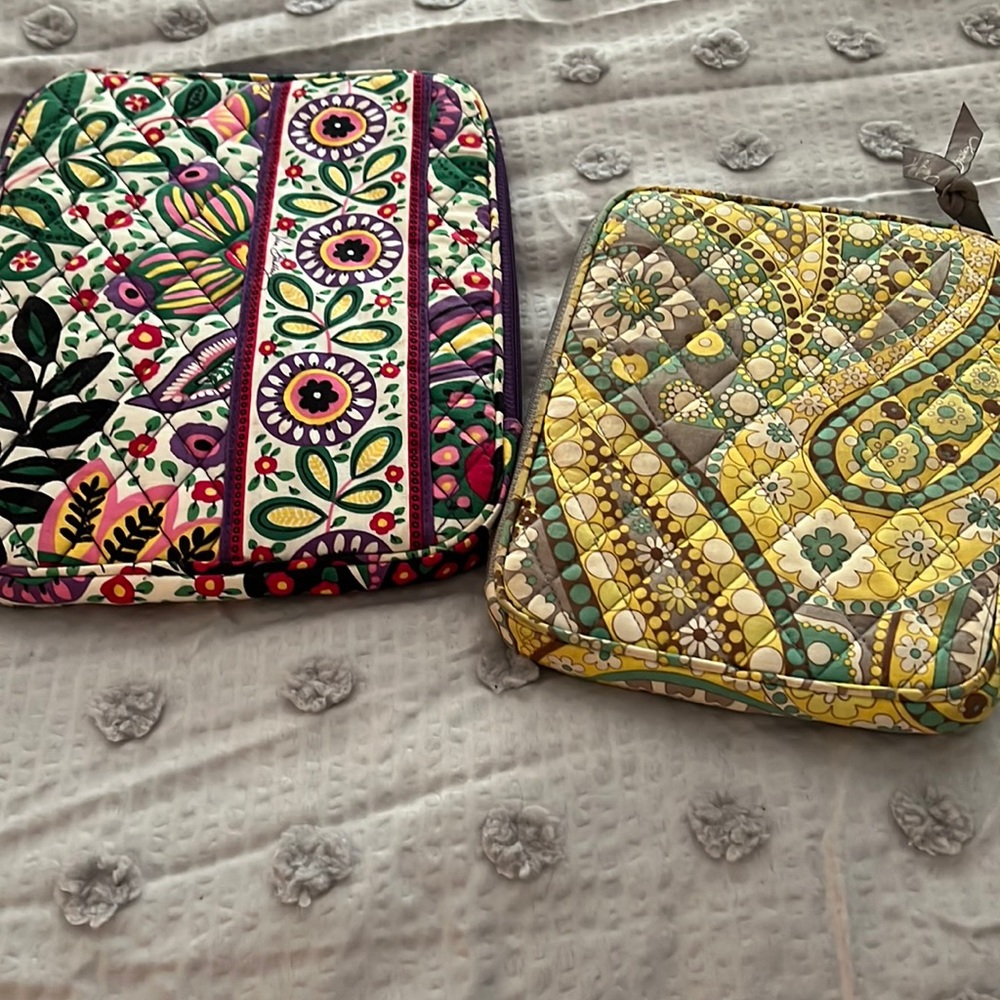 Vera Bradley 2 tablet / kindle covers with zipper